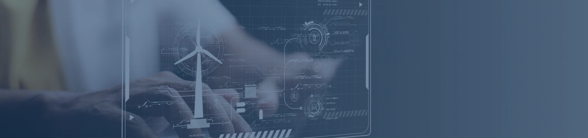 manos y gráficos de energía